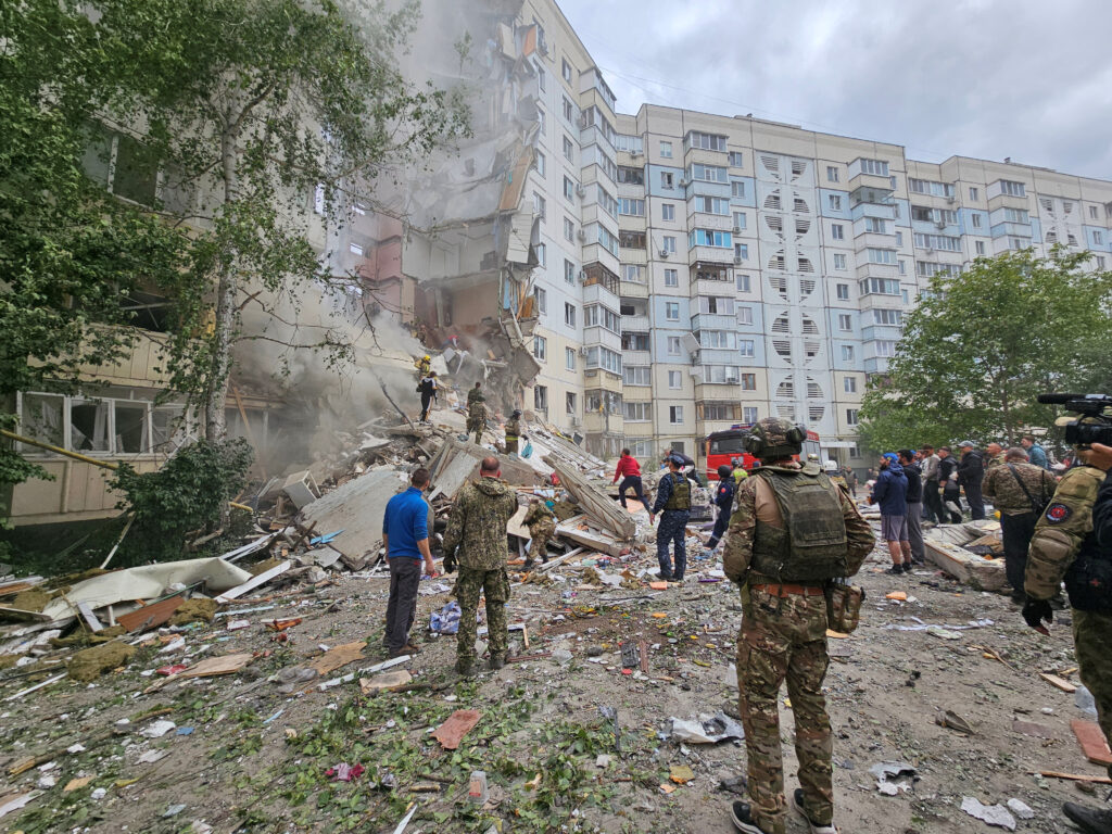 Белгород, обрушившийя дом REUTERS/Stringer